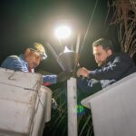 El Gobierno del Bien mejora iluminación en el Parque Lineal