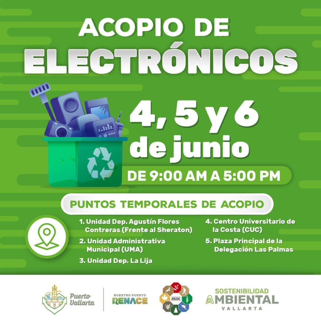Recicla tus electrónicos y contribuye al cuidado del medio ambiente