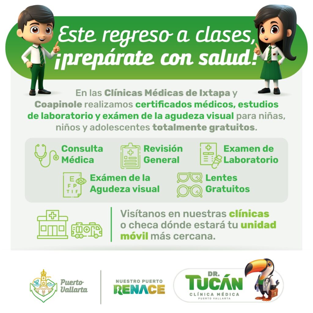 ¡Regresa a clases con salud y el Dr. Tucán!
