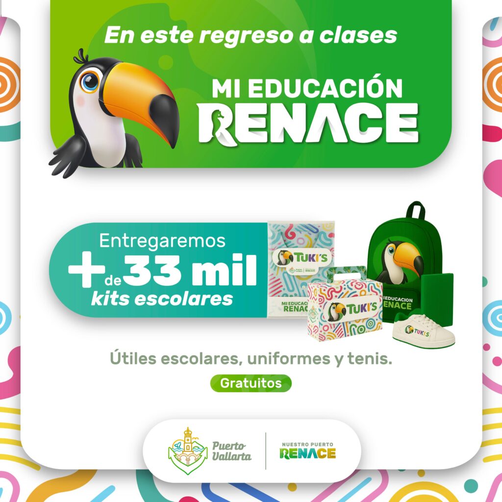 Luis Munguía anuncia entrega de más de 33 mil paquetes escolares en Vallarta