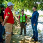 Estamos con ustedes: Luis Munguía supervisa daños en Ixtapa por fuerte lluvia