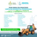 Por obras para mejorar servicio  Programa SEAPAL falta de agua en parte alta de El Pitillal