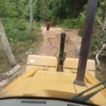 Rehabilitan caminos rurales afectados por las fuertes lluvias