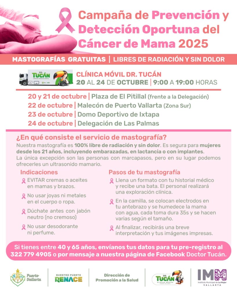 Gobierno de Munguía invita a la campaña de mastografías gratuitas
