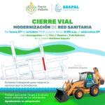 Programan cierre vial en calle Insurgentes por obras para modernizar drenaje