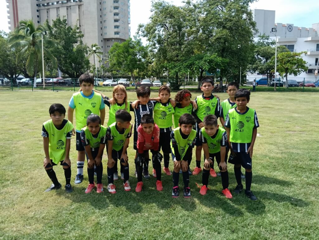 Rayados Monterrey arrasa 5-0 ante Deportivo Bravo en la jornada 3 de la Liga Municipal Infantil