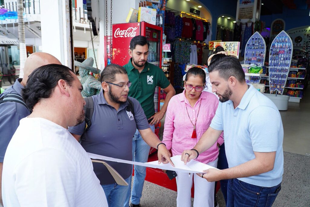 Supervisa presidente Luis Munguía avances de obra del malecón dos