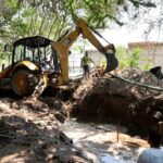 En proceso trabajos para reparar línea principal que abastece a la zona norte de la ciudad