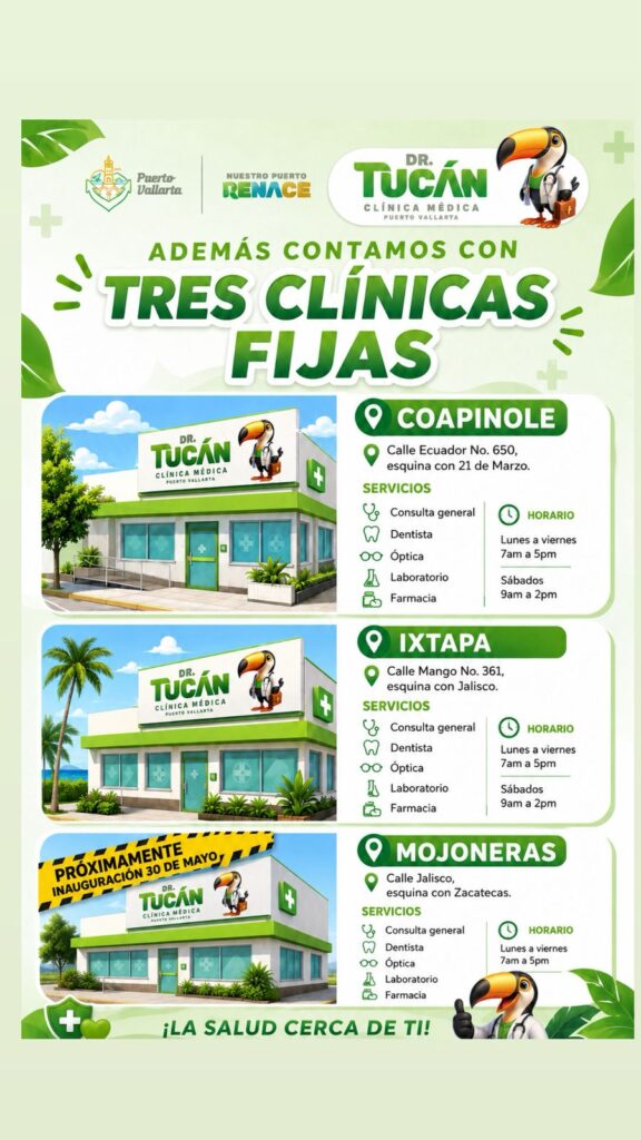 Gobierno Municipal inaugurará nueva Clínica Dr. Tucán en Mojoneras