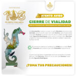 Anuncian cierres viales por aniversario de Puerto Vallarta