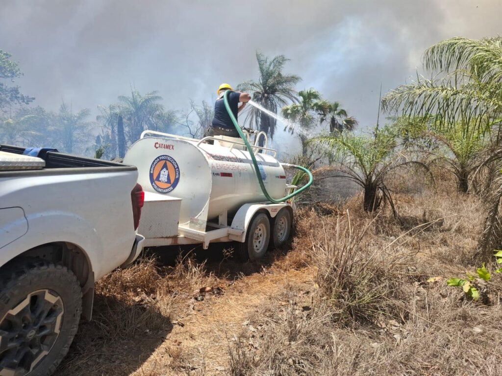 Incendio en el relleno sanitario está bajo control; sofocan al 100% zona de neumáticos