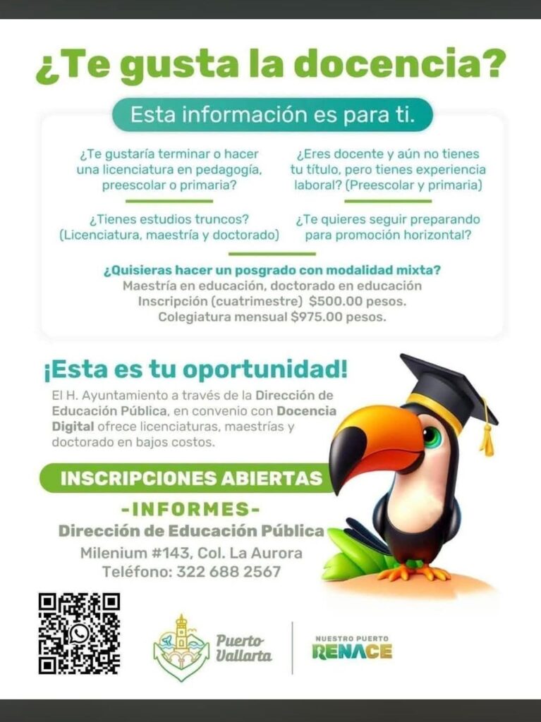 Ofrece Gobierno del Arq. Luis Munguía Licenciatura en Pedagogía y Posgrado en Educación