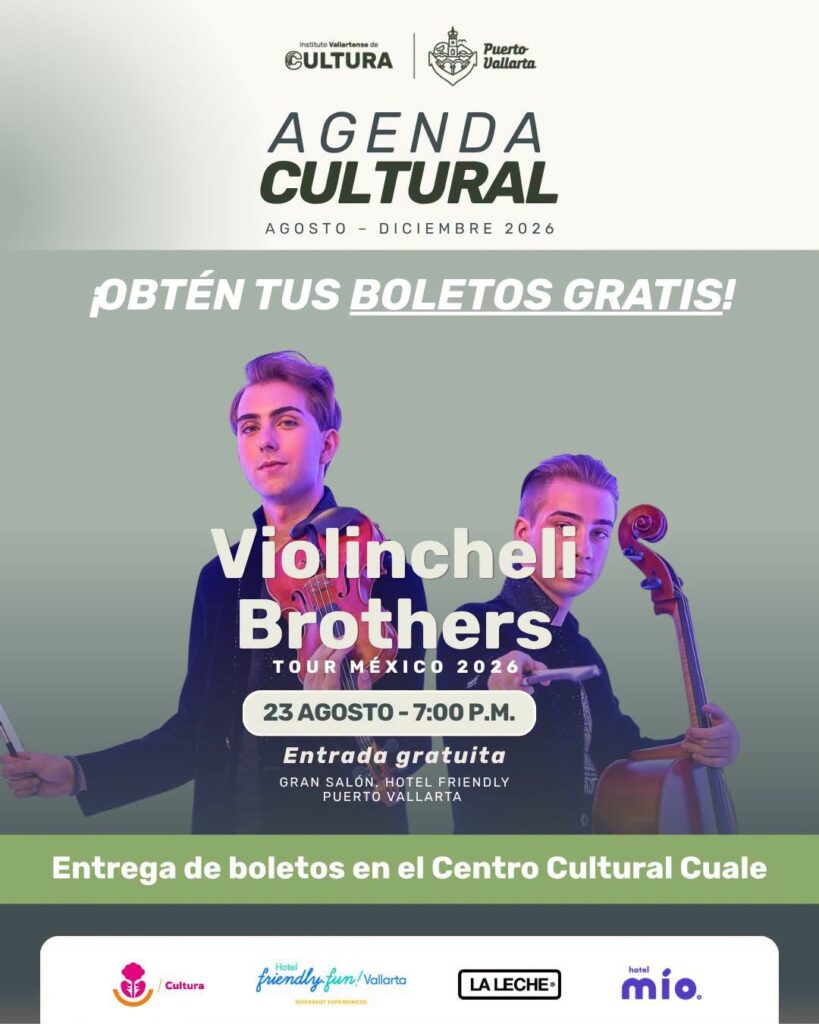 Gobierno Municipal invita al concierto gratuito de Violincheli Brothers