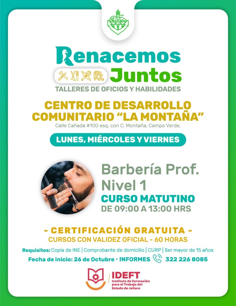 Gobierno Municipal ofrece talleres gratuitos para aprender oficios